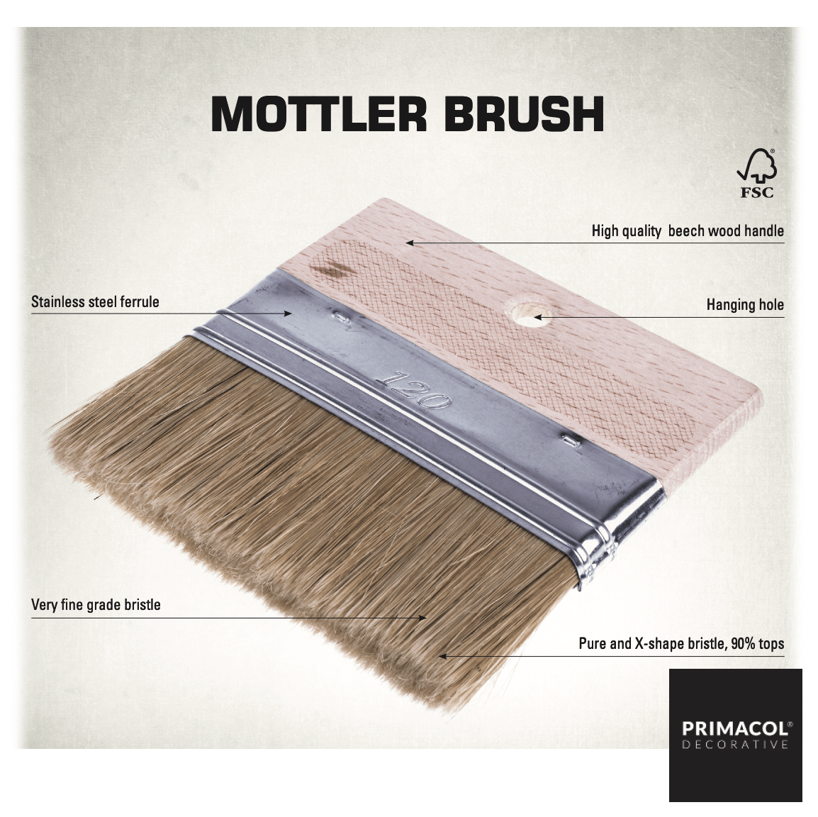 Application Brush - Primacol Ireland - Decorative Paint 